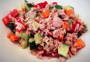 Thunfisch - Gurken Salat 