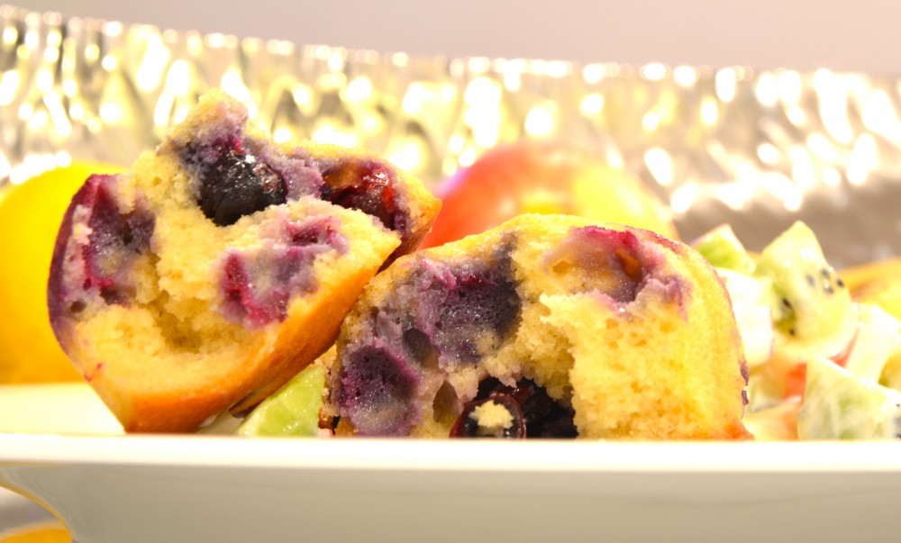 Low-Carb Blueberry-Muffins