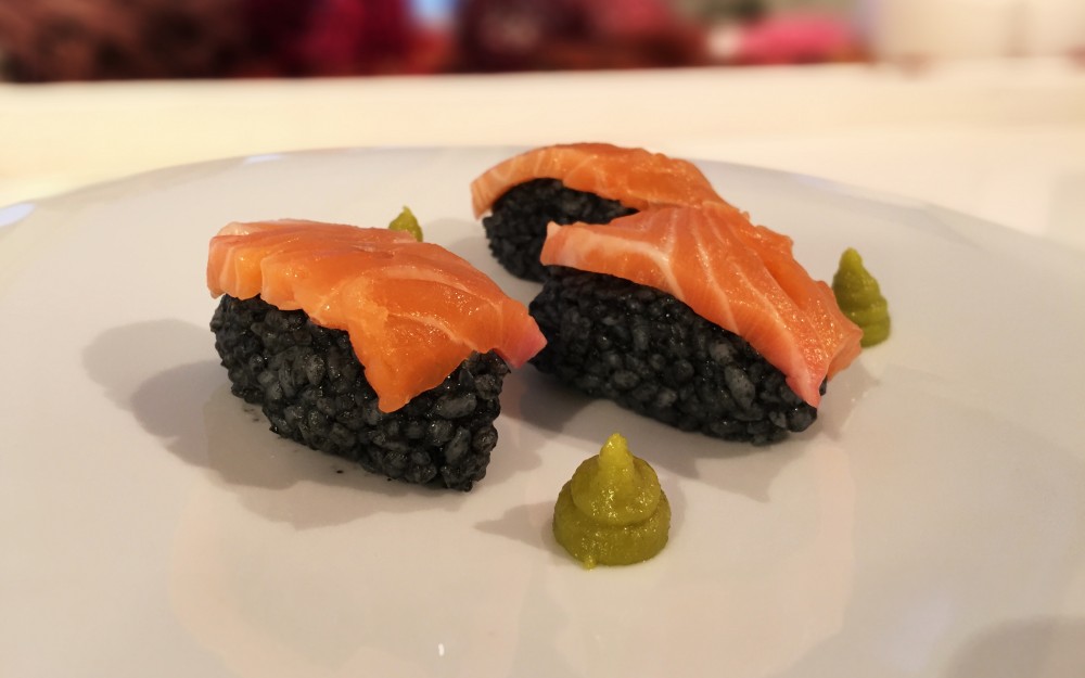 Black Salmon Sushi