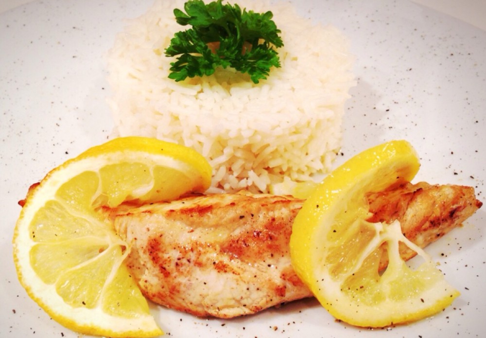 Lemon-Chicken mit Basmati-Reis
